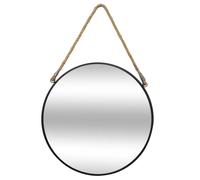 Atmosphera Miroir mural rond - Noir