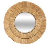 Miroir ""Safari"" raphia D57cm - Atmosphera Créateur d'intérieur