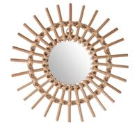 Atmosphera Miroir soleil Jane diamètre 30 cm - Rotin