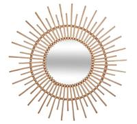 Atmosphera Miroir Rebecca en rotin – Diamètre 76 cm