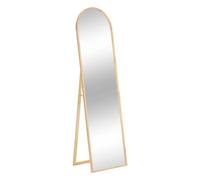 Atmosphera - Miroir sur Pied Kim Bois Clair 180 x 50 cm, Forme Arche - pour Chambre, Dressing, Entrée