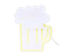 Atmosphera Néon LED mural bière - Jaune