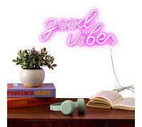 Atmosphera Néon mural LED Good Vibes - 40,5 x 1,6 x 20 cm