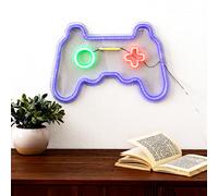Atmosphera - Tube néon mural led manette bleu l 41cm