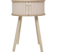Atmosphera Nysos Table de chevet à 2 portes - Crème
