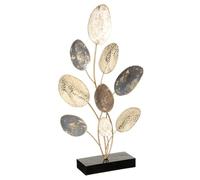 Atmosphera - Objet déco Feuilles - métal - Argent et doré H53 cm