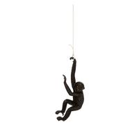 Atmosphera - Objet décoratif Singe suspendu en résine noire - Main Droite