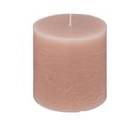 Bougie Cylindrique Rustic 10cm Rose Clair