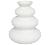 Atmosphera Olme Vase en céramique Blanc - 20 cm
