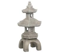 Pagode déco extérieure Uchi H.66,5cm magnésie gris - Atmosphera Créateur d'intérieur