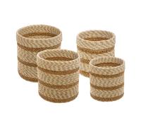 Atmosphera Panier de rangement en jute rond - Beige