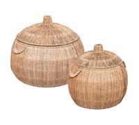 Atmosphera Panier de rangement jute - Beige