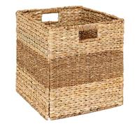 Panier ""Ninon"" roseau beige 38x38cm - Atmosphera Créateur d'intérieur