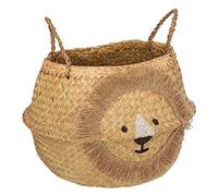 Atmosphera - Panier Lion en Roseau D35cm