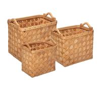 Atmosphera Paniers de rangement rectangulaires - Marron