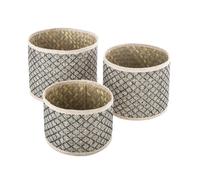Atmosphera Paniers de rangement ronds - Noir