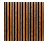 Atmosphera Panneau mural décoratif Colva en MDF effet bois foncé - 240 x 60 cm