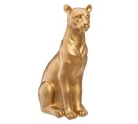 Atmosphera - Statuette panthère - résine - doré - H23 cm