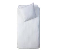 Atmosphera - Parure de lit Lili en Gaze de Coton 140x200cm Blanc