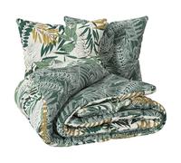 Atmosphera – Parure de lit Tropik en coton 260 x 240 cm Vert