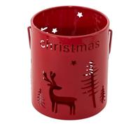 Atmosphera - PHP Lanterne Metal AJOURE Box - Rouge