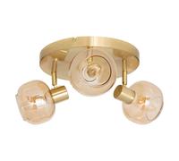 Atmosphera Applique murale Pilia – 3 spots orientables en verre, E14 25W (ampoules non incluses)