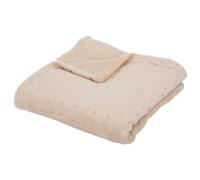 Atmosphera - Plaid Enfant Berlingot - Flanelle - Beige - 75x100 cm