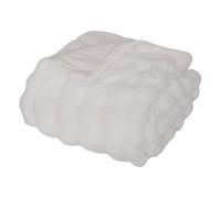 Atmosphera - Plaid Fausse Fourrure 3D zephy Blanc 230x180cm