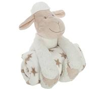 Atmosphera - Plaid Peluche Mouton - Blanc 75x100 cm - Modèle 1