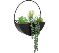 Plante à suspendre avec pot en métal - Noir