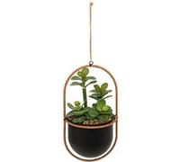Atmosphera Plante suspendue avec pot en métal H. 31 cm Vert G