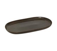 Atmosphera - Plat de présentation terre inconnue marron l31xp17,5xh2,6cm