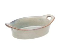 Atmosphera - Plat ovale en céramique terre inconnue11x16cm bleu