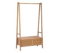 Atmosphera portant à vêtements avec tiroir - Marron
