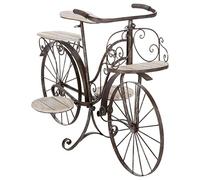 Porte-plantes ""Vélo"" métal et bois H59cm - Atmosphera Créateur d'intérieur