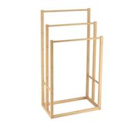 Atmosphera - Porte-Serviettes sur Pied - Bambou - L 42 x H 82 cm - 3 Barres - Pour Salle de Bain, Valet de Bain