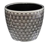 Atmosphera - Pot - céramique - D14 cm - Gris