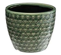 Pot céramique D14cm - Atmosphera createur d'interieur - Vert