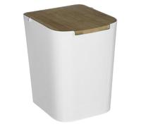 Atmosphera - Poubelle à couvercle Baltik - 5 L - Blanc