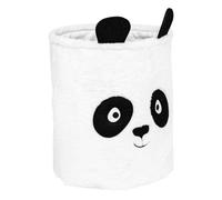Atmosphera - Poubelle de jouet Andy Panda blanc et noir 35 x 40 cm