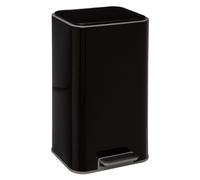 Atmosphera Poubelle Métal Saphir - 30 L - Noir