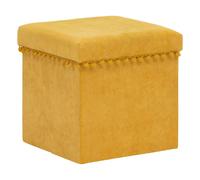 Atmosphera Pouf-coffre pliable - Ocre