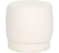 Pouf en bouclette AMEA - Blanc