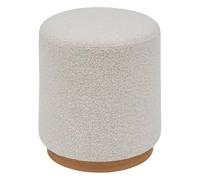 Atmosphera Pouf rond Nesky 45 cm Blanc