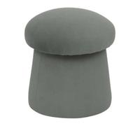 Atmosphera Pouf Noa en velours - Vert d'eau