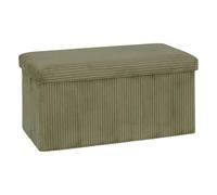 Atmosphera - Pouf Pliant Arum Vert Kaki 76x38cm