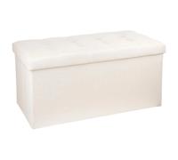 Atmosphera Pouf pliant double - Beige