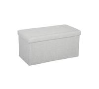 Atmosphera Pouf pliant double Tomaz - Gris clair