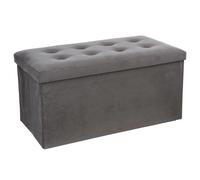 Atmosphera Pouf rectangulaire pliant - Gris