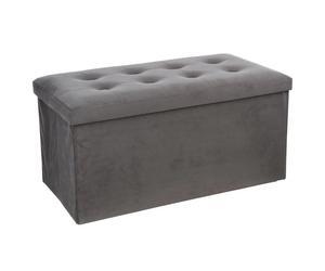 Atmosphera Pouf rectangulaire pliant - Gris